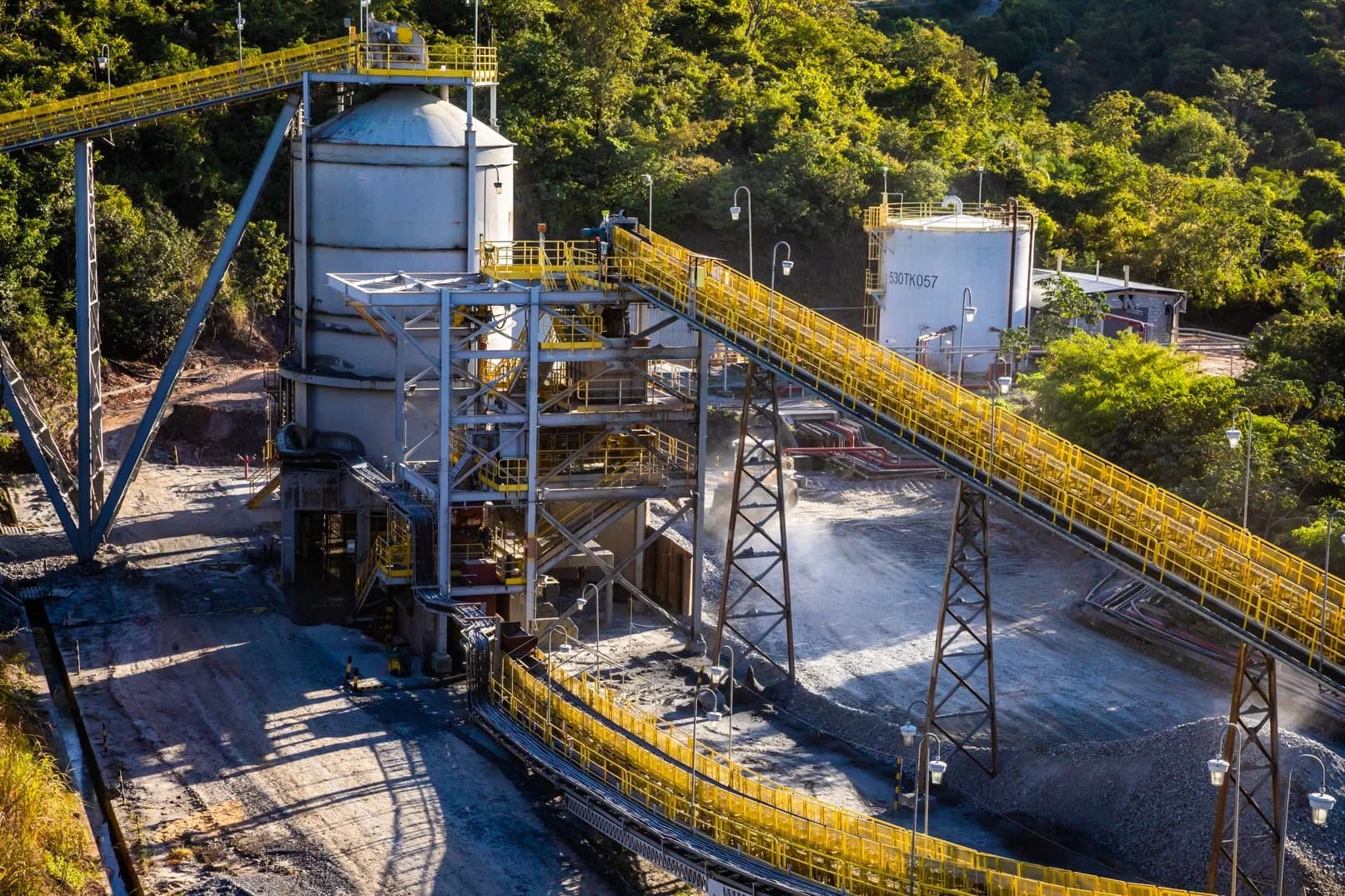 Gold mine processing plant at a Chancery Royalty royalty asset