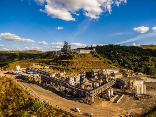 Gold mine processing plant at a Chancery Royalty royalty asset